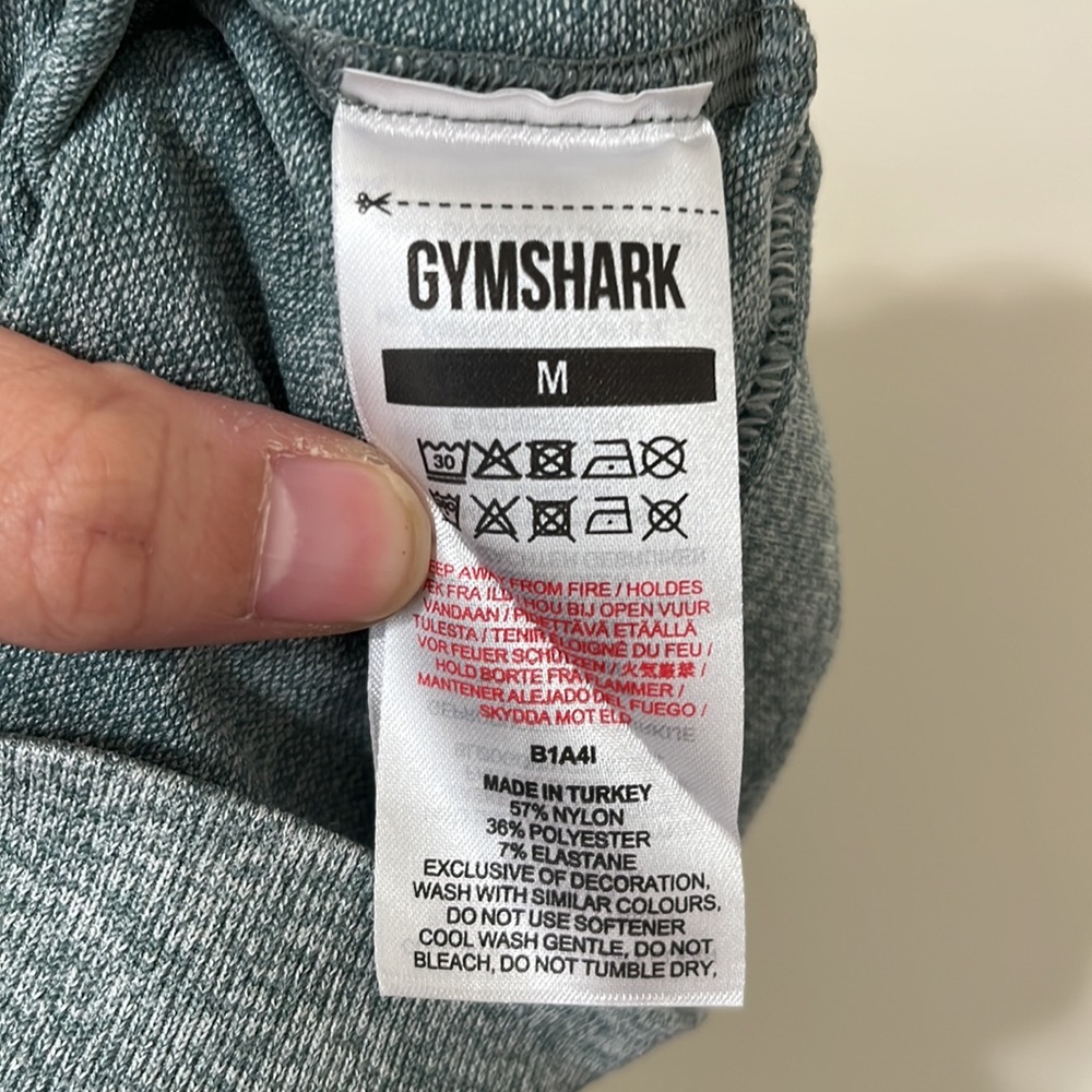 Gymshark Flex Cycling Bike Shorts Studio Green Marl Size Medium - Picture 7 of 7